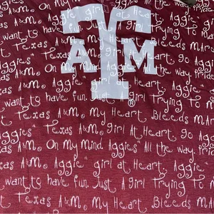 Vintage Y2K early 2000s Deadstock Women’s Texas A&M Top All Over Print thumbnail 2