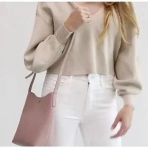 Anthropologie Samara Lavender Pink Crossbody Shoulder Bag thumbnail 1