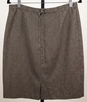 Briggs New York Vintage Houndstooth Straight Pencil Skirt Wool Blend Size 14 thumbnail 1