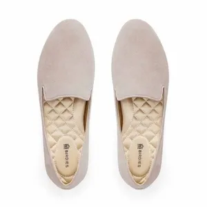 Birdies Loafers The Starling 8 Latte Suede Smoking Slipper Comfort Flats thumbnail 3