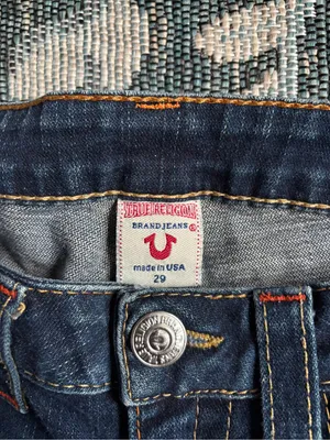 True Religion Women's Stella Dark Wash Low Rise Bootcut Jeans Size 29 thumbnail 3