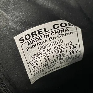 Sorel Joan of Arctic Wedge Ankle Boot Black Shoe Size 8.5 Waterproof thumbnail 5