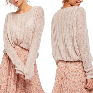 Free People Angel Pointelle Knit Sweater thumbnail 8