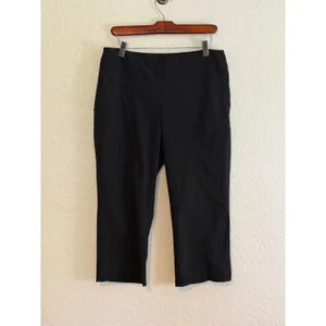 Chico's Zenergy Golf Pants Black 0.5 Womens Pull On Cropped Activewear thumbnail 10
