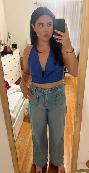 ZARA Two Piece Blue Set thumbnail 1