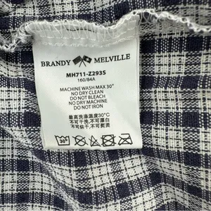 Brandy Melville navy and white shorts thumbnail 6