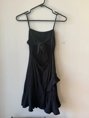 Francesca's Dress Black Ruffle thumbnail 2