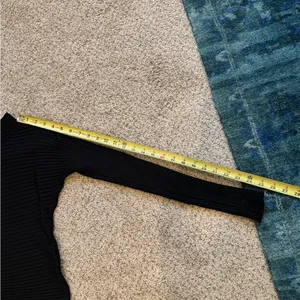 Exhibit A Black Silk Blend Ribbed Mock Neck Long Sleeve Top Medium Minimalist thumbnail 9