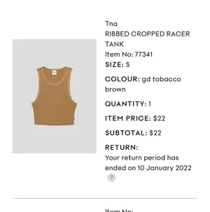 TNA Ribbed Cropped Racer Tank thumbnail 3