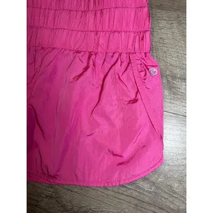 Shein Hot Pink Smocked High‎ Waist Running Shorts XS thumbnail 7