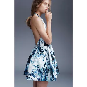Keepsake x UO Beautiful Liar Dress Blue thumbnail 4