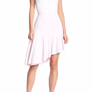 NWT Romeo & Juliet Asymmetrical Ruffle Hem Skirt Pink SZ-Small thumbnail 2