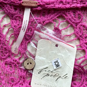 NWT Free People Lace Blouse thumbnail 2