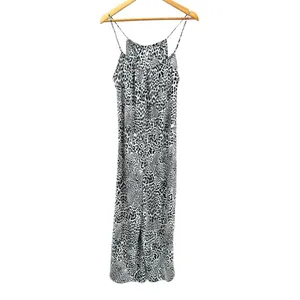 Anthropologie Breezy Wide-Leg Jumpsuit in Black Motif Animal Print‎ Large thumbnail 6