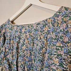 Old Navy Oversized Springtime Floral-Print Square-Neck Top Casual Multicolor thumbnail 6