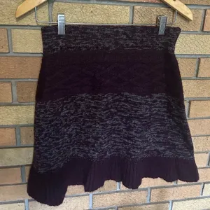 Dakini Sweater Skirt Women’s Crochet Mini Mohair Wool Blend A-Line Knit XS thumbnail 1