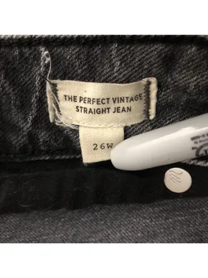 Madewell Womens Perfect Vintage Straight Jeans Size 26W Gray Denim Fair Trade thumbnail 4