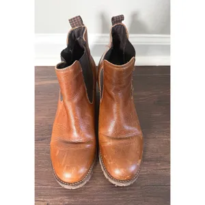 Bull Boxer‎ Women's Chelsea Leather Cory Ankle Block Boots Brown Size EUR 39 thumbnail 3