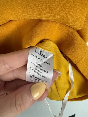 NWT Lulus Mustard Yellow Lace Up Back Crop Top Size XL NEW thumbnail 6