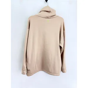 Dudley Stephens Clover Turtleneck French Terry Sweatshirt Beige Size L thumbnail 8