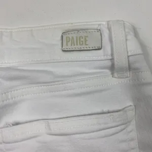 Paige Jeans‎ Womens 24 White Verdugo Crop Skinny Raw Hem Stretch Mid Rise Denim thumbnail 3