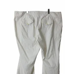 Old Navy Flare Pants 24 Plus Stretch Cotton Mid Rise Wide Leg Cream Casual thumbnail 6