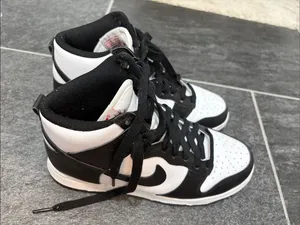Nike Black and White High-Top Sneakers thumbnail 1