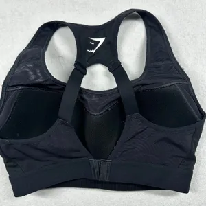 Gymshark Black High Support Racerback Sports Bra Adjustable Straps Women’s Small thumbnail 2