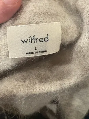 Wilfred Lorin Sweater by Aritzia beige sz L funnel neck thumbnail 6