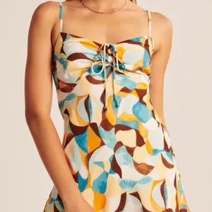 Abercrombie | Cinch Front Slip Mini Dress thumbnail 6