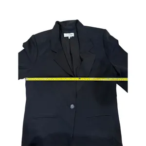 WAYF Women's Black oversized Blazer Jacket Size M Long Sleeve thumbnail 4