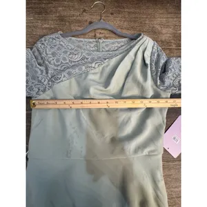 JS Collections Women Asymmetrical Lace-Trim 3/4 Sleeve‎ Fit & Flare Dress Size 8 thumbnail 13