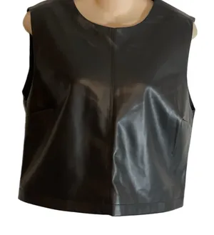 Abercrombie & Fitch Black Crop Top thumbnail 1