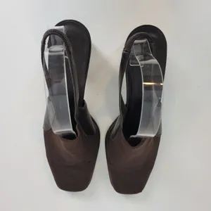 Bass Womens‎ Shoes Size 8.5 Brown Y2K Block Heel Sling Back Closed Square Toe thumbnail 3