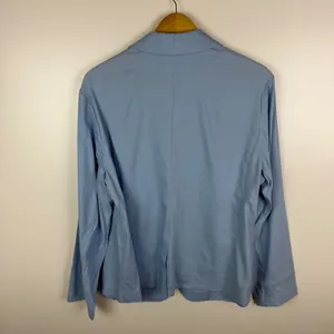 NWT J Jill Love‎ Linen Skyline Blue Blazer Jacket Size XL Coastal Office Capsule thumbnail 5