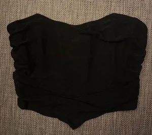 SheIn Black Corset Fitting Top thumbnail 1