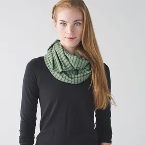 Lululemon Vinyasa Scarf Rulu Deenie Desert Striped Olive Fatigue Green thumbnail 5