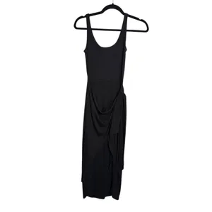 LBLC The Label Revolve Eva Dress Black Faux Wrap Midi Dress XS NEW with Tags thumbnail 8