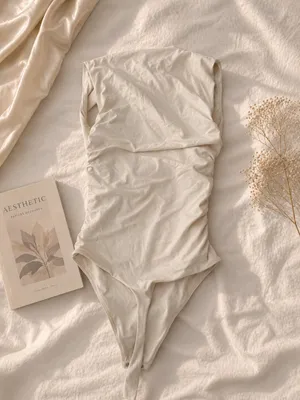 Aritzia Contour Babaton Bodysuit Light Birch thumbnail 2