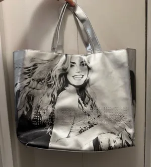 Victoria's Secret Vinyl Supermodel Tote- Heidi Klum Rare thumbnail 1