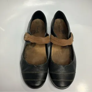 Taos Bravo Mary Jane Shoes black leather‎ size 8 thumbnail 2