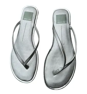 Dolce Vita Dawn metallic leather thong flip flop sandal thumbnail 1