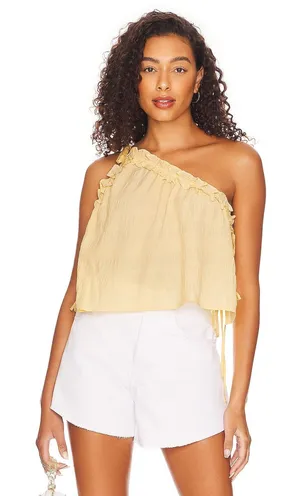 Lovers + Friends Tommy Top Lemon Yellow thumbnail 1