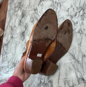 Vintage Father & Son Tan Brown Distressed Leather Old West Cowboy Boots Size 8 D thumbnail 7