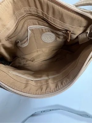 Etienne Aigner Monogram Canvas Shoulder Bag‎ Tan Logo Y2K Baguette Purse thumbnail 7