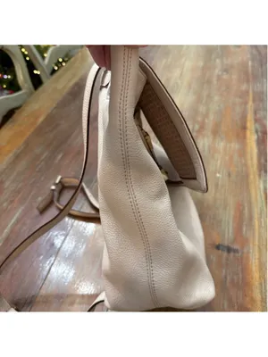 Kate Spade Beige Leather Backpack Purse thumbnail 8