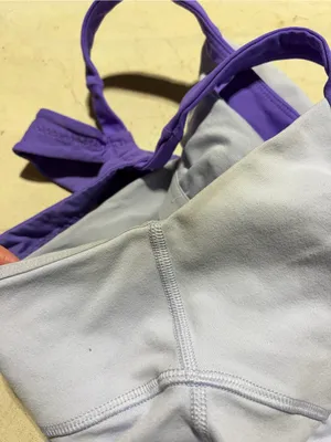 Lululemon purple Halter Active Tank built in bra thumbnail 4