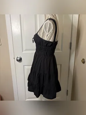 sunday best Aritzia martine poplin dress black dark coquette quiet luxury sm thumbnail 8