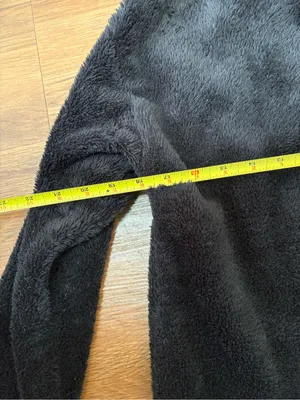 GapBody Women’s Black Fuzzy Sherpa Pullover Size Small Mock Neck Cozy Lounge thumbnail 5