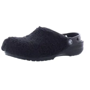 Crocs Clog Shoes Unisex Black Classic Fuzz Mania Cozy Warm Size M5/W7‎ thumbnail 4